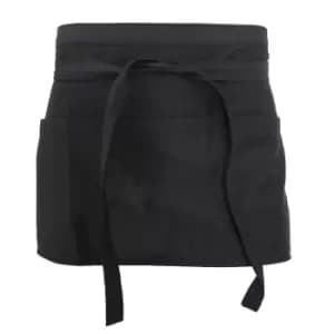 Image of Dennys Unisex Money Pocket Workwear Apron (Pack of 2) (One Size) (Black)