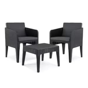 Image of Keter Columbia 2 Seat Balcony Set Grey - Garden & Outdoor