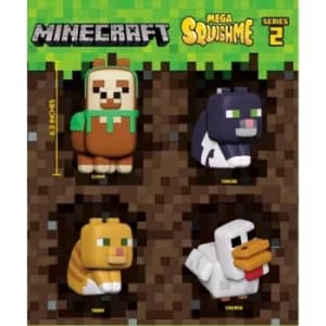 Image of Minecraft Mega Squishme Anti-Stress Figures 16cm Series 2 Assortment (12)