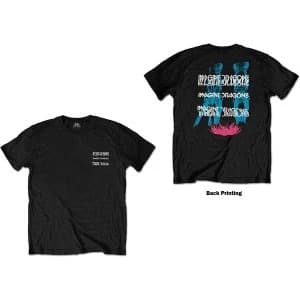 Image of Imagine Dragons - Man Glitch Unisex Large T-Shirt - Black