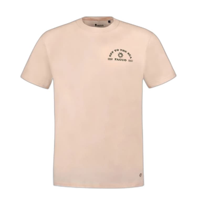 Image of Faguo Recycled cotton T-Shirt Faguo Lugny Rose Unisex M