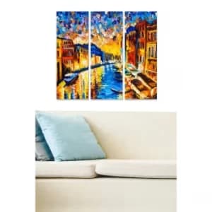 Image of MDF310406681 Multicolor Decorative MDF Painting (3 Pieces)