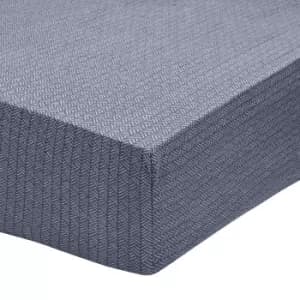 Image of Bedeck of Belfast Mazana Super Kingsize Fitted Sheet, Midnight