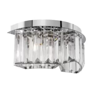 Image of Modern Colline 2 Light Chrome Wall Lamp