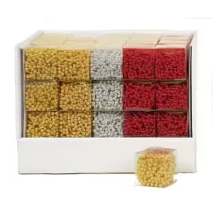 Image of Premier Bead Garland (Pack of 3) (Pack of 3) (Red/Silver/Gold)