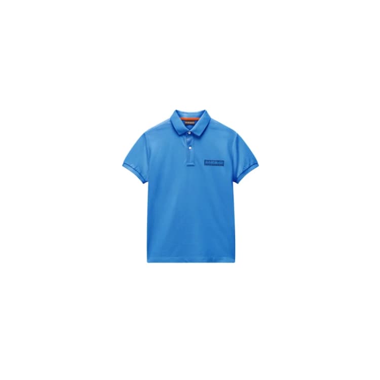 Image of Napapijri Polo child Napapijri Box Logo Bleu Unisex 6 ans