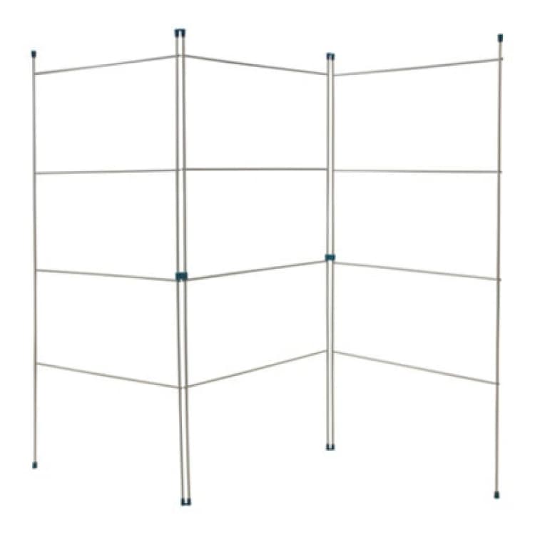 Image of JVL 3 Fold Clothes Airer -6M White White
