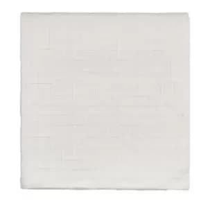 Image of Sanderson Hampton Trellis Cotton Throw - White