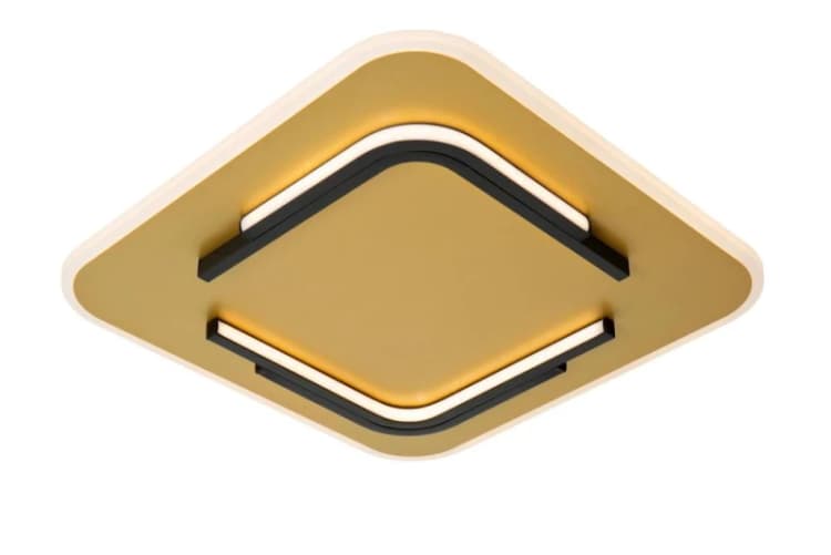 Image of Netlighting Lucide ANDREAS Flush ceiling light LED 1x30W 2700K Matt Gold Brass in Metallic Gold Metallic Gold Unisex
