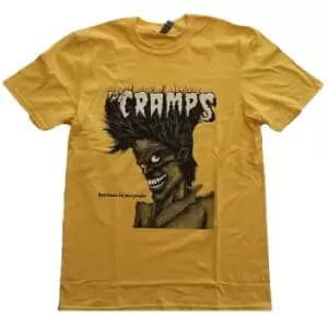 Image of The Cramps - Bad Music Unisex XX-Large T-Shirt - Yellow