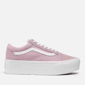 Image of Vans Old Skool Stackform Suede and Canvas Trainers - 4