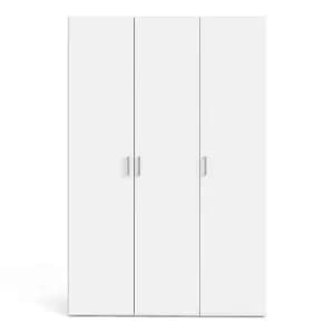 Image of Space Wardrobe with 3 Doors, white