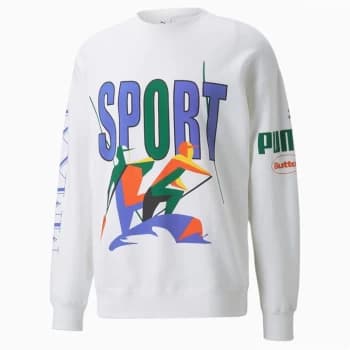 Image of Puma x Butter Goods Sweatshirt - Puma White