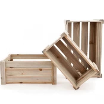 Image of Set of 3 Wooden Crates