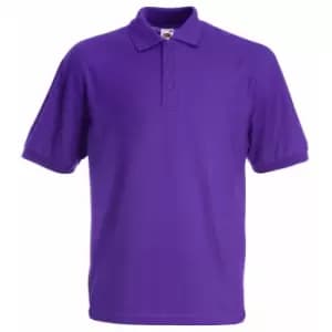 Image of Fruit Of The Loom Childrens/Kids Unisex 65/35 Pique Polo Shirt (3-4) (Purple)