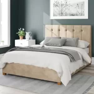 Image of Aspire Hepburn Ottoman Storage Bed Kimyo Beige Small Double