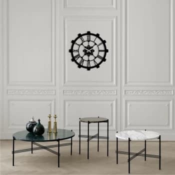 Image of Metal Wall Clock 16 - Black Decorative Metal Wall Clock