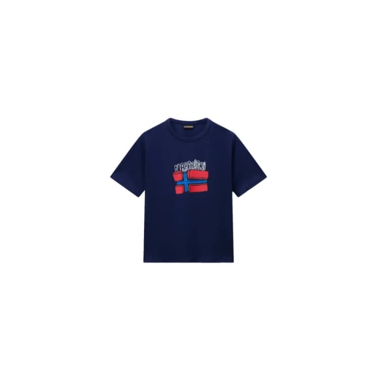Image of Kid's T-Shirt Napapijri Albedo Bleu Unisex 4 ans