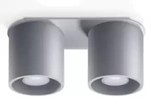 Image of Orbis 2 Light Suface Mounted Downlight Grey, GU10