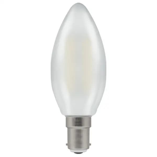 Image of Crompton LED Candle Filament Dimmable Pearl 2.5W 2700K SBC-B15d