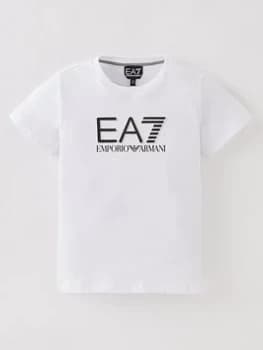 Image of Emporio Armani EA7 French Terry Visbility T-Shirt White Size 6 Years Boys