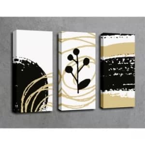 Image of UC029 Multicolor Decorative Canvas Painting (3 Pieces)