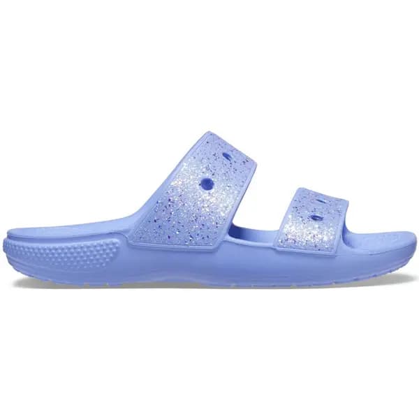 Image of Crocs Girls Classic Croslite Glitter Sandals UK Size 11 (EU 28-29)