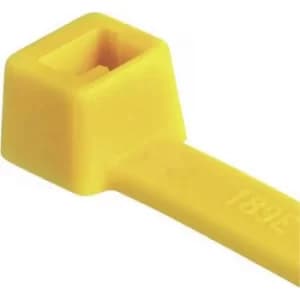 Image of HellermannTyton 111-04805 T50R-PA66-YE Cable tie 200 mm 4.60 mm Yellow 100 pc(s)