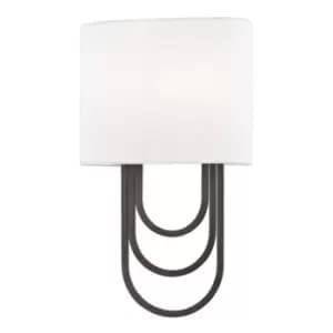 Image of Farah 2 Light Wall Sconce Old Bronze, Linen