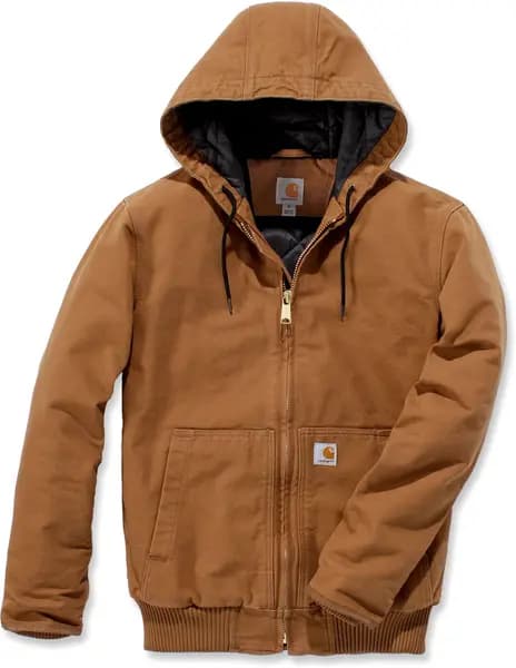 Image of Carhartt Duck Active Jacket, brown, Size S