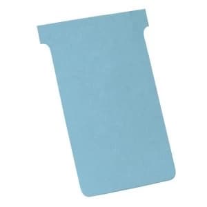 Image of Nobo T Cards Size 3 Light Blue Pack of 100 T Cards 32938919