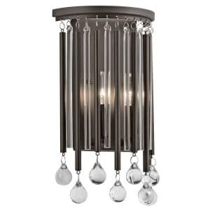 Image of 2 Light Indoor Wall Light Espresso, E14