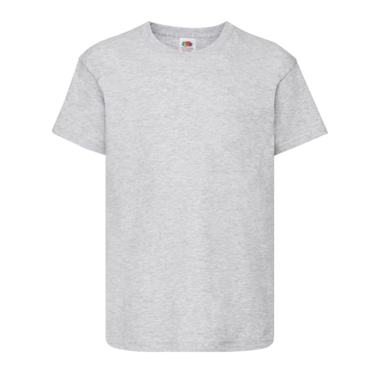Image of Fruit Of The Loom Original Heather T-Shirt Grey unisex
