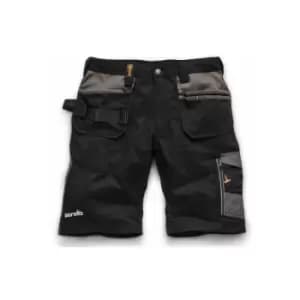 Image of Trade Work Shorts Black with Multiple Pockets - 38" Waist - Scruffs