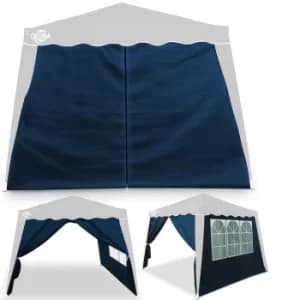 Image of Gazebo Side Panel 2Pcs Set Blue 3x3m