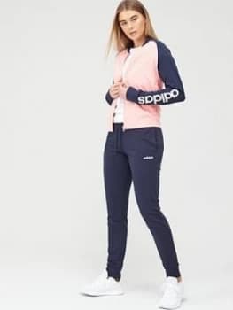 Image of adidas New Cotton Mark Tracksuit - Pink, Size XL, Women