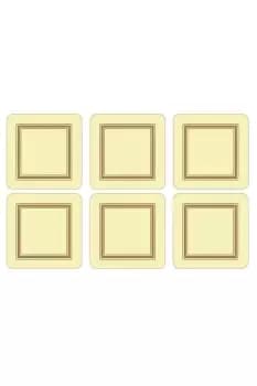 Image of Pimpernel Classic Cream Coasters Set of 6