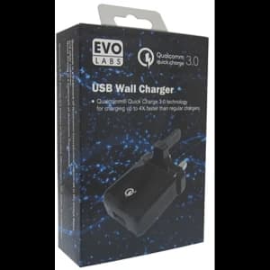 Image of Evo Labs 2.4A USB Wall Charger UK Plug