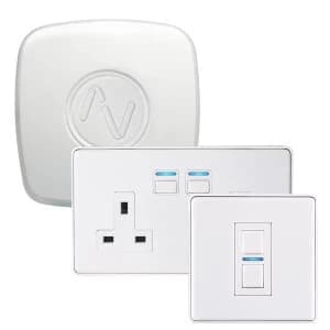 Image of Lightwave Lighting & Power Starter Kit (Smart Series) - White Metal