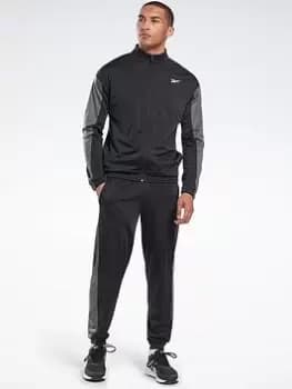 Image of Reebok Workout Ready Tricot Tracksuit, Green Size XL Men