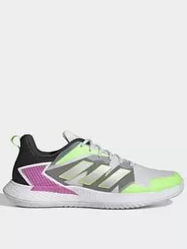Image of adidas Defiant Speed Tennis Shoes, White/Silver/Grey, Size 10.5, Men