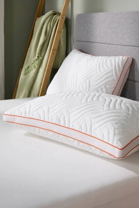 Image of Slumberdown Memory Luxe Firm Support Pillow White unisex 2 Pack