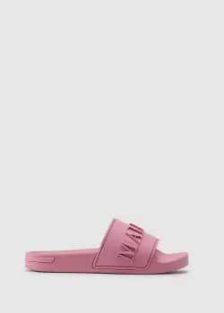 Image of Mallet Womens Mini Logo Slides In Foxglove
