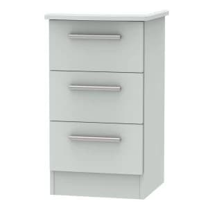 Image of Robert Dyas Fourisse Ready Assembled 3-Drawer Bedside Table