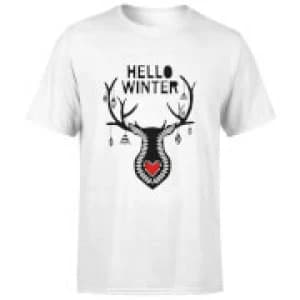 Image of Hello Winter T-Shirt - White - 4XL