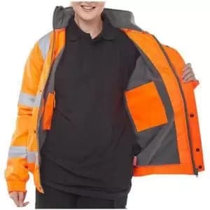 Image of BSeen High Visibility Small Orange Jacket NWT3287-S