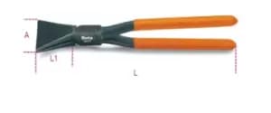 Image of Beta Tools 1077 Straight Wide Blade Tinsmiths Pliers L: 280mm 010770026