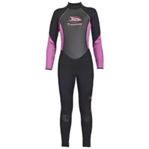 Image of Trespass Womens Aquaria Long Wetsuit Black/Pink Large
