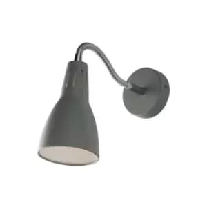 Image of Netlighting Logiko Adjustable Wall Task Lamp, Grey, E14