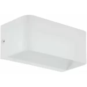 Image of Loops - Wall Light Colour White Long Box Structure Snug Fitting Bulb LED 10W Included